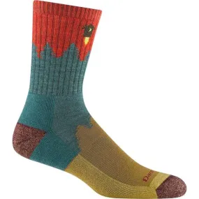 MEN'S NUMBER 2 MICRO CREW MIDWEIGHT HIKING SOCK 1974 - Teal