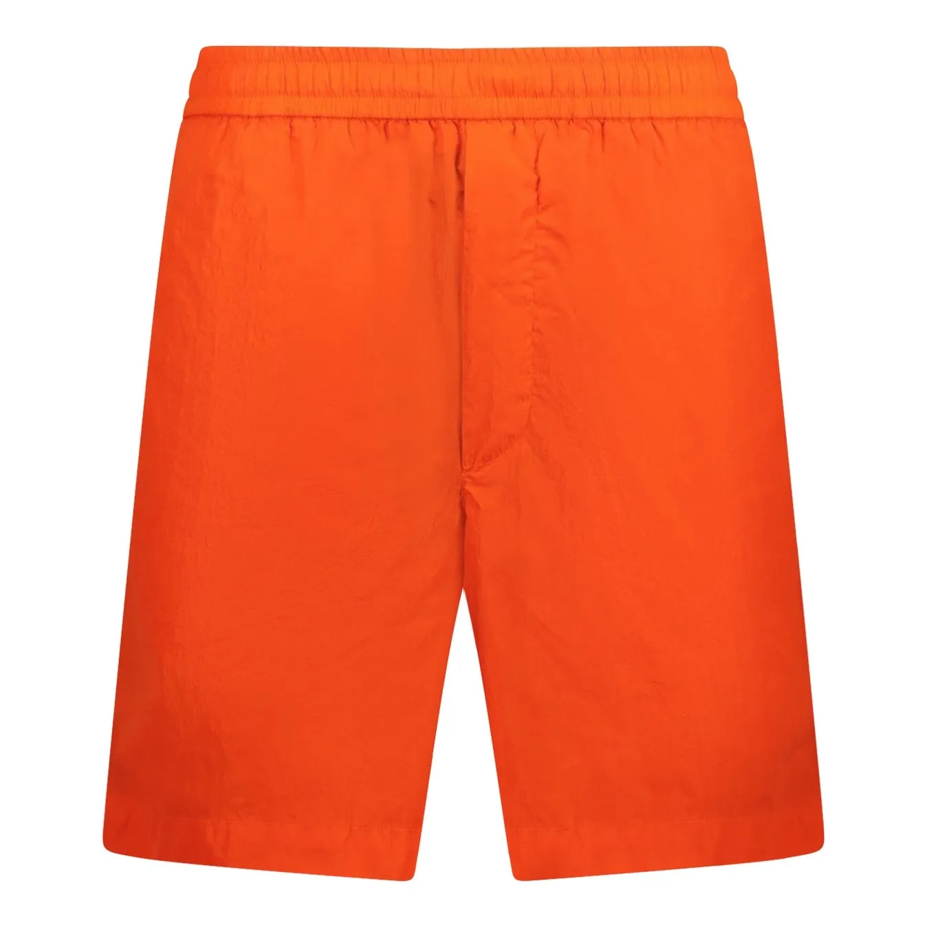 MONCLER Writing Logo Swim Shorts Orange