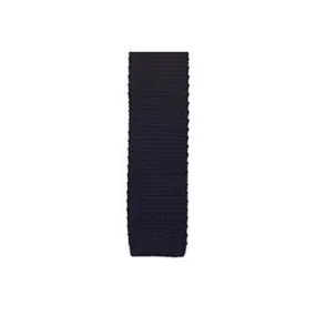 Navy Knitted Cotton Tie