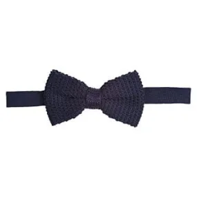 Navy Woolen Bow Tie