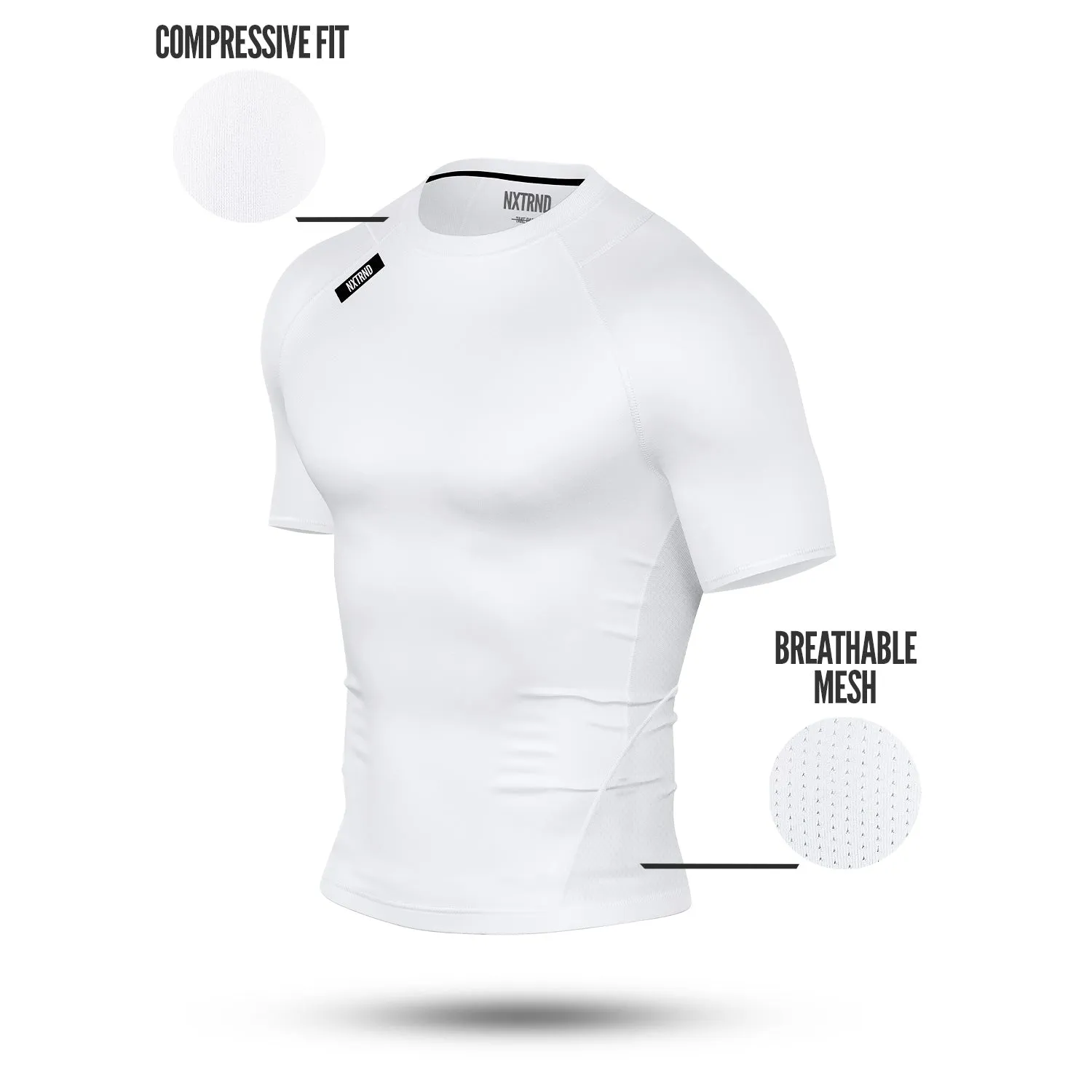 Nxtrnd Core Compression Short Sleeve White