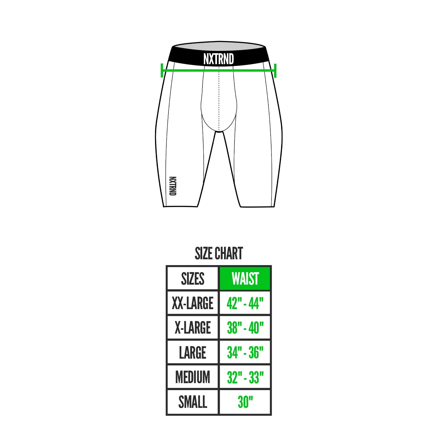 Nxtrnd Core Compression Shorts White