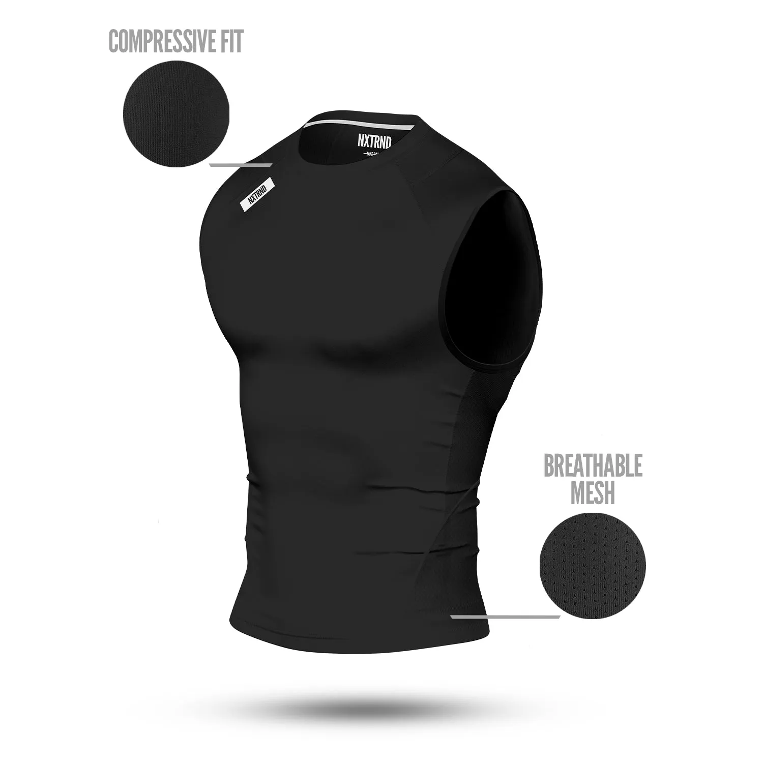 Nxtrnd Core Compression Sleeveless Black