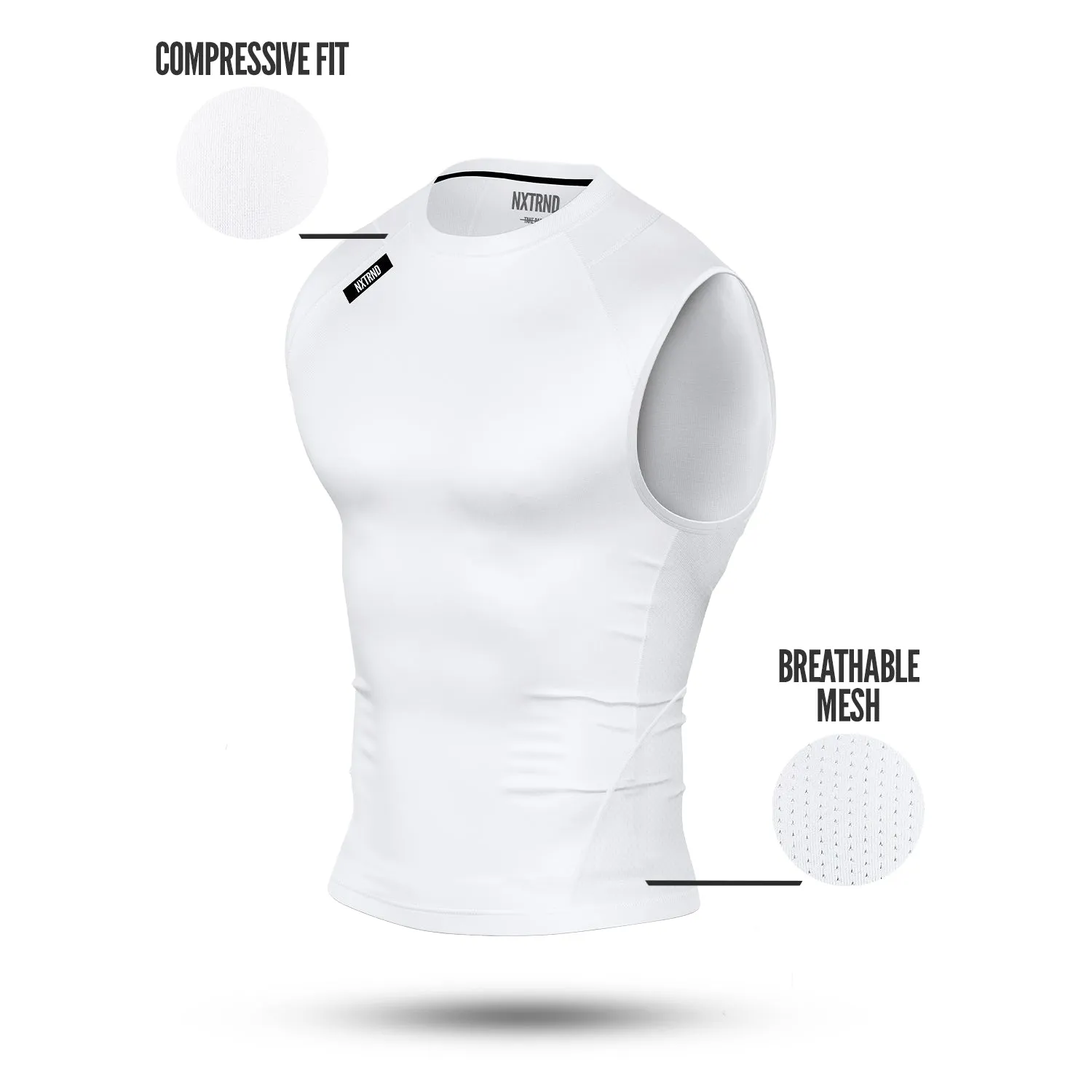 Nxtrnd Core Compression Sleeveless White