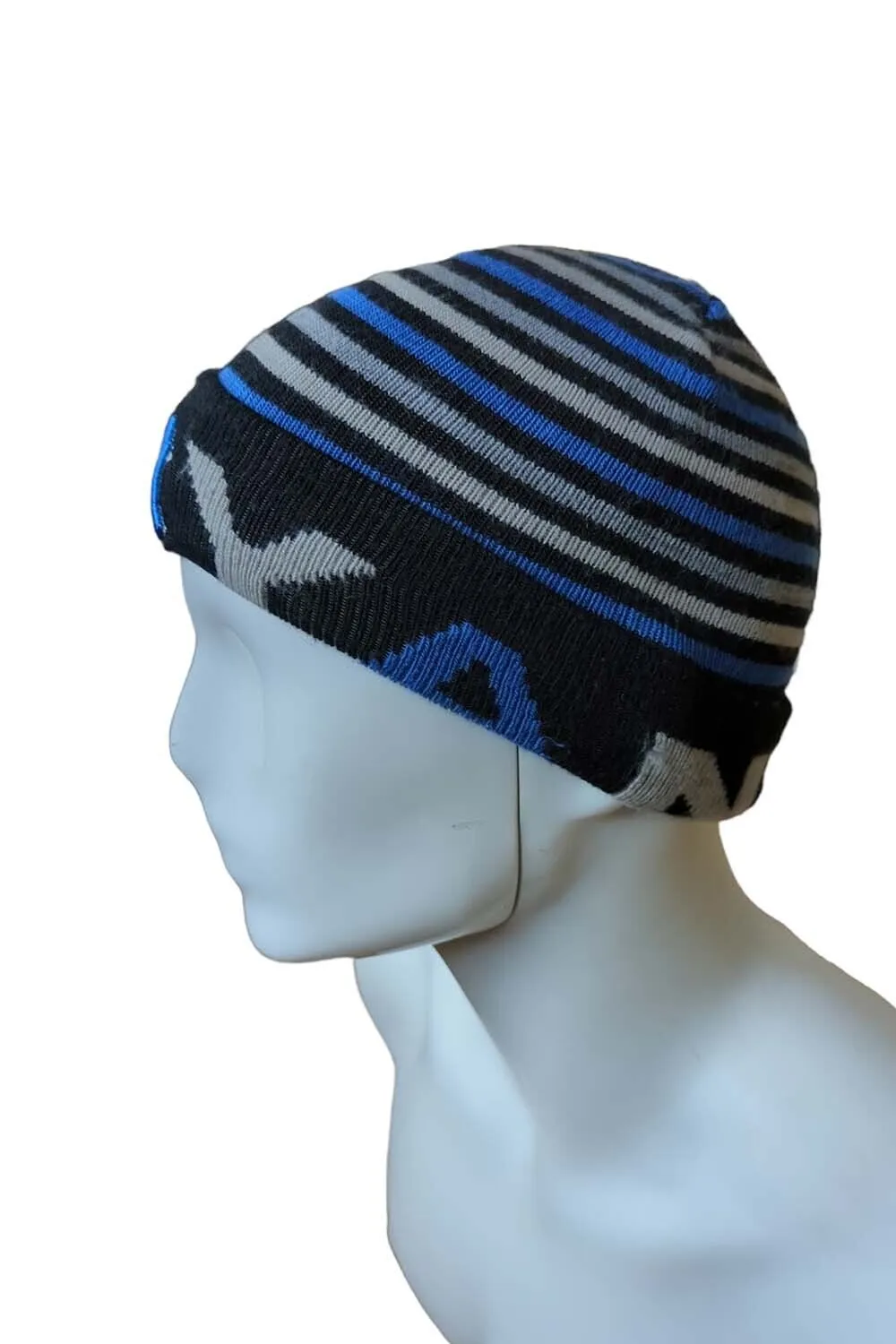 NY Yankees Hat Vintage Striped Knit Winter Beanie Genuine Merchandise- Hat2522 - Pepper Tree London