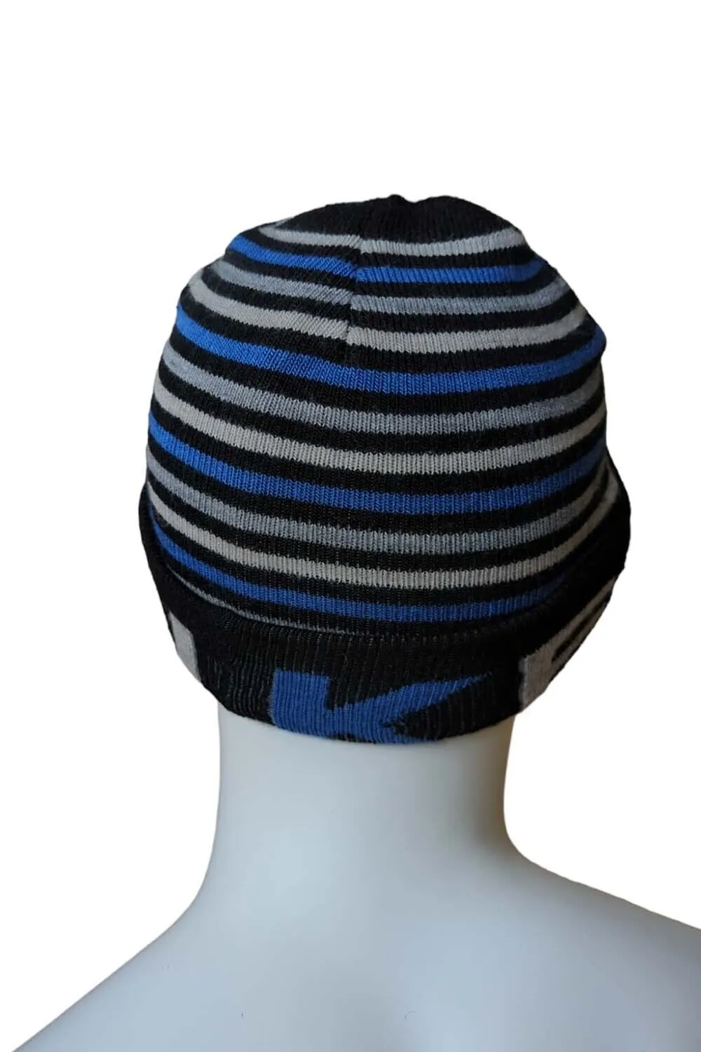 NY Yankees Hat Vintage Striped Knit Winter Beanie Genuine Merchandise- Hat2522 - Pepper Tree London