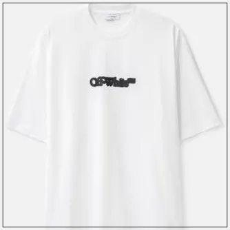 Off-White  |Crew Neck Unisex Street Style Plain Short Sleeves Oversized