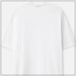 Off-White  |Crew Neck Unisex Street Style Plain Short Sleeves Oversized