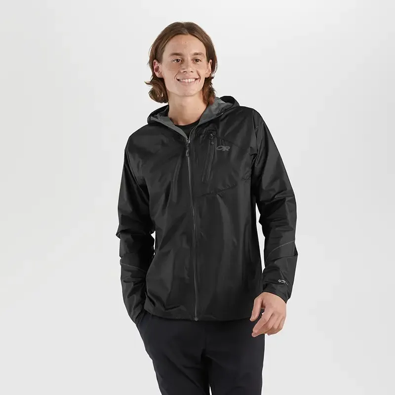 Outdoor Research Men's Helium Rain Jacket Black | Buy Outdoor Research Men's Helium Rain Jacket Black here | Outnorth