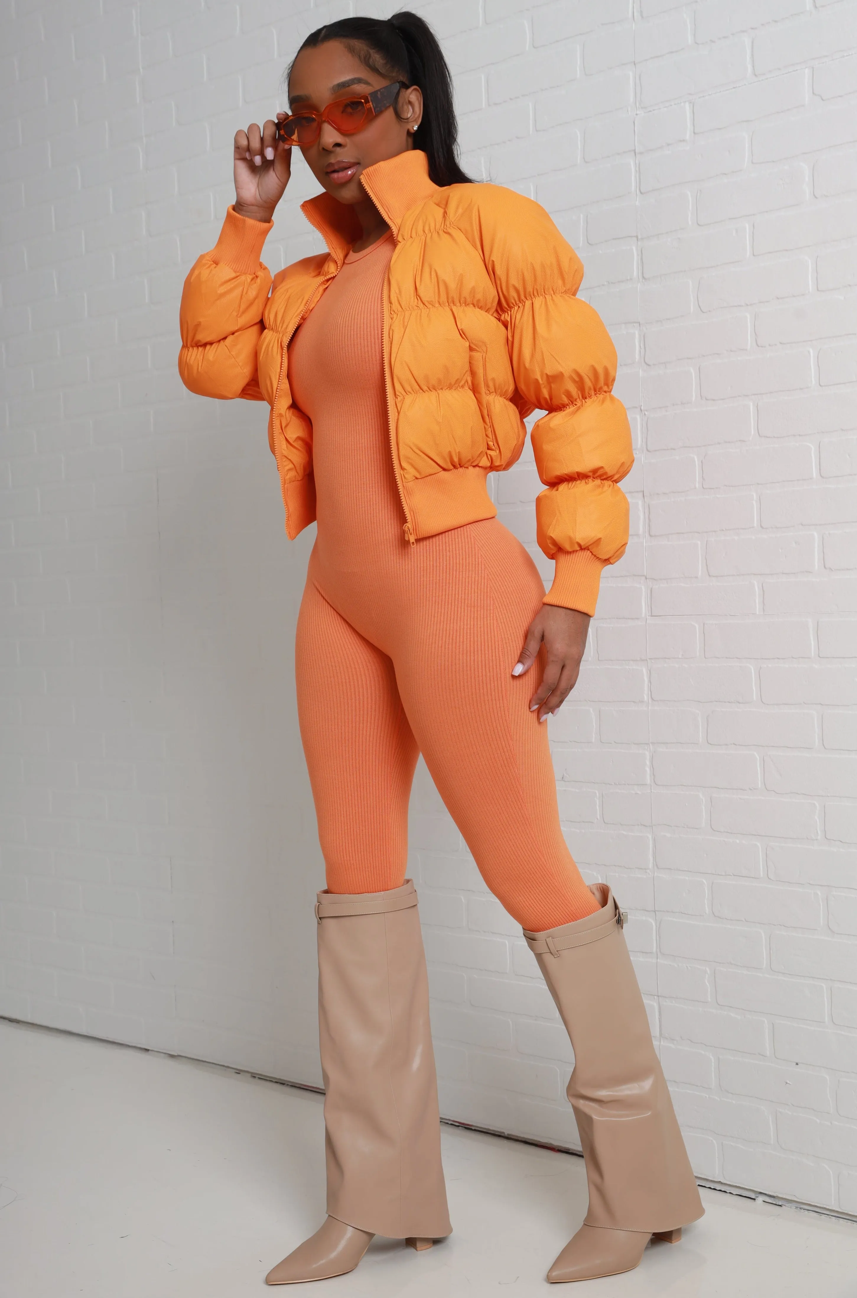 Pack Light Puffer Jacket - Orange