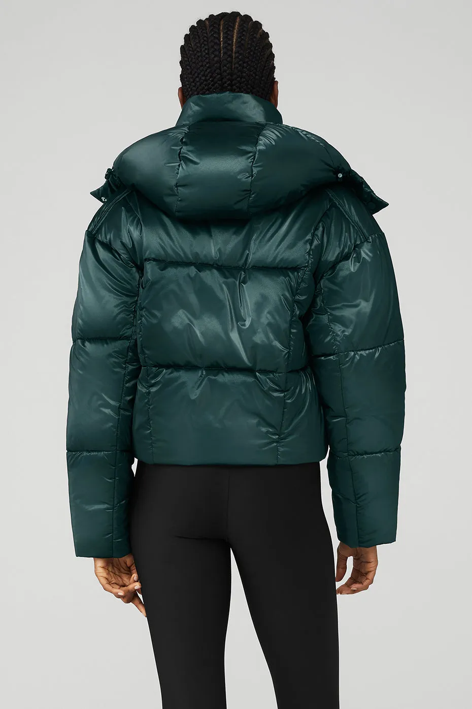 Pearlized Pristine Puffer - Midnight Green