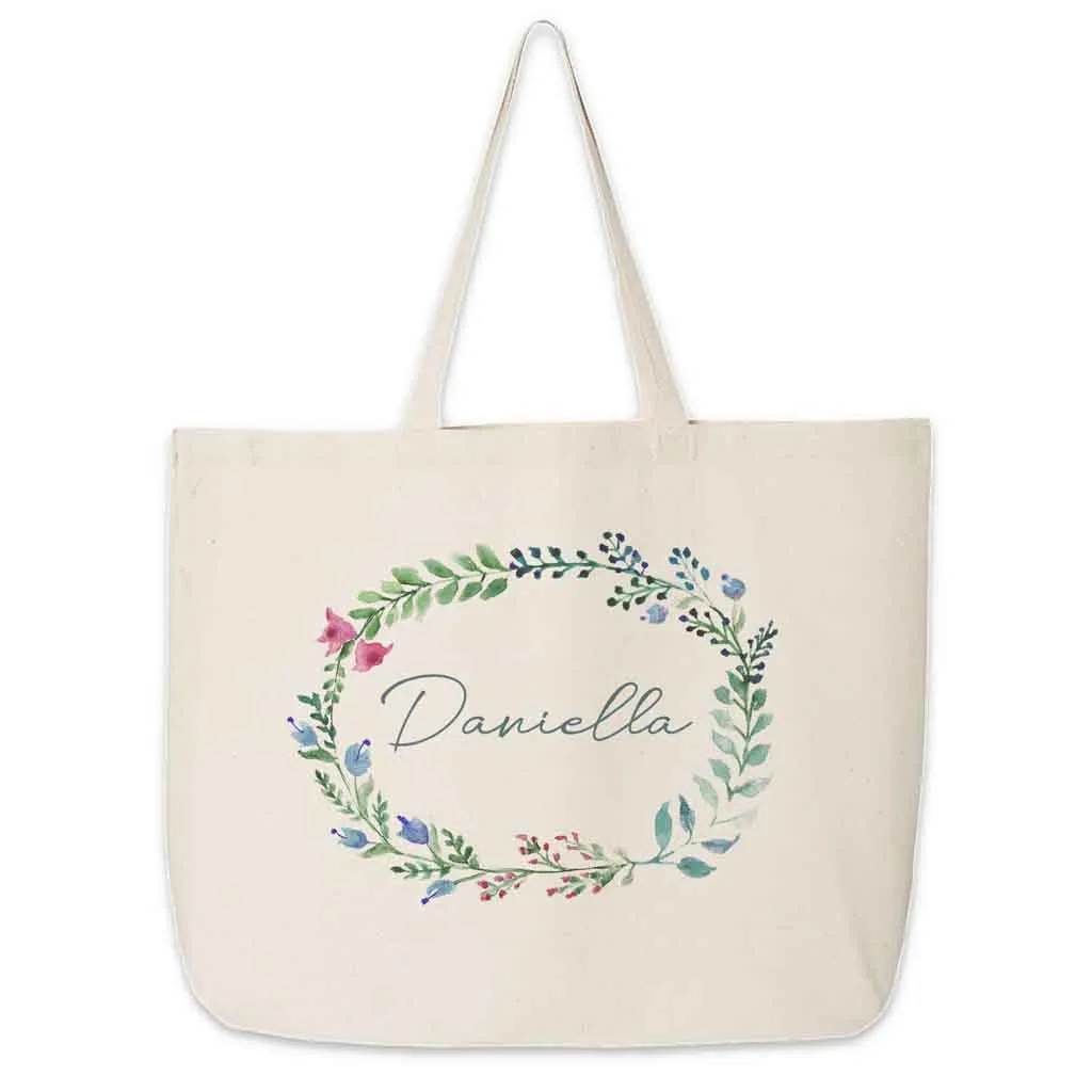 Personalized Farmhouse Wedding Party Tote Bag