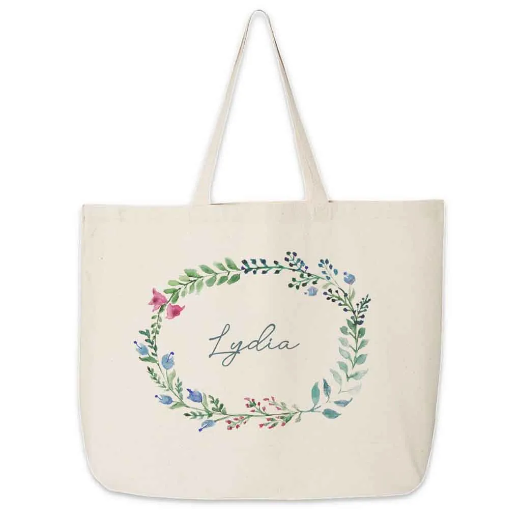 Personalized Farmhouse Wedding Party Tote Bag