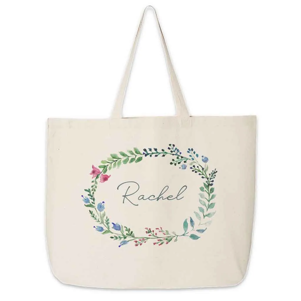 Personalized Farmhouse Wedding Party Tote Bag