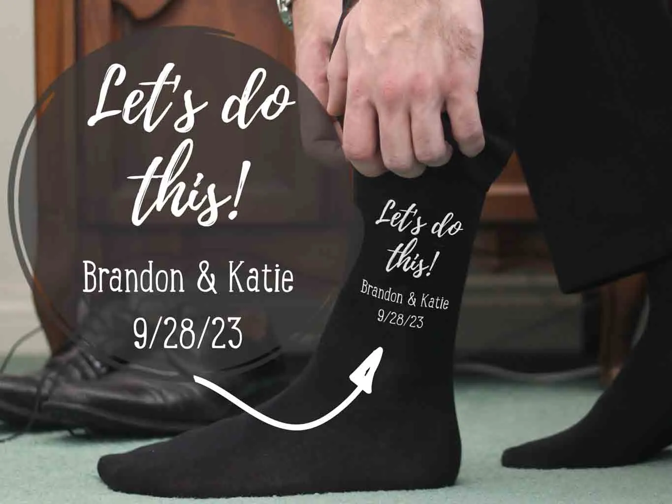 Personalized Groom Wedding Day Socks - Best Option for the Big Day!