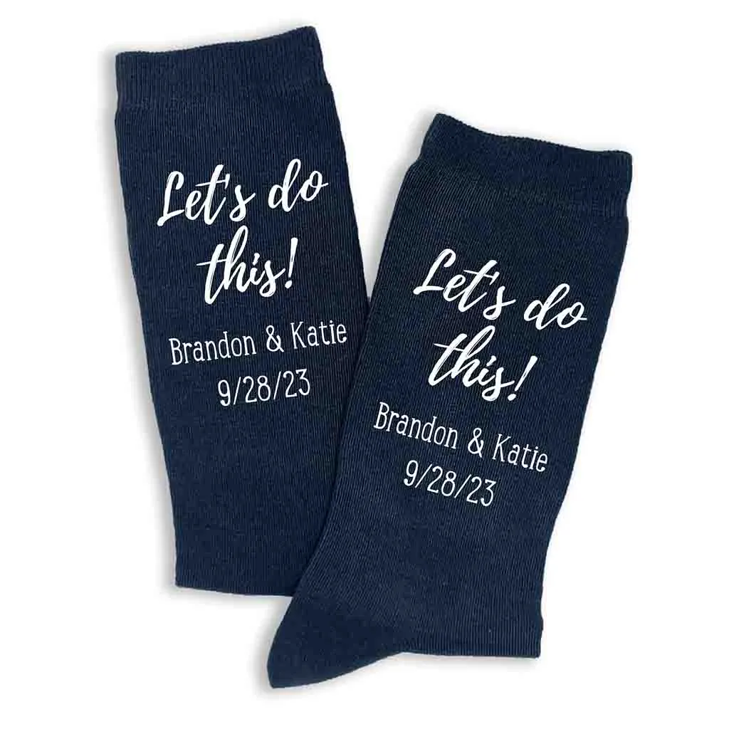 Personalized Groom Wedding Day Socks - Best Option for the Big Day!