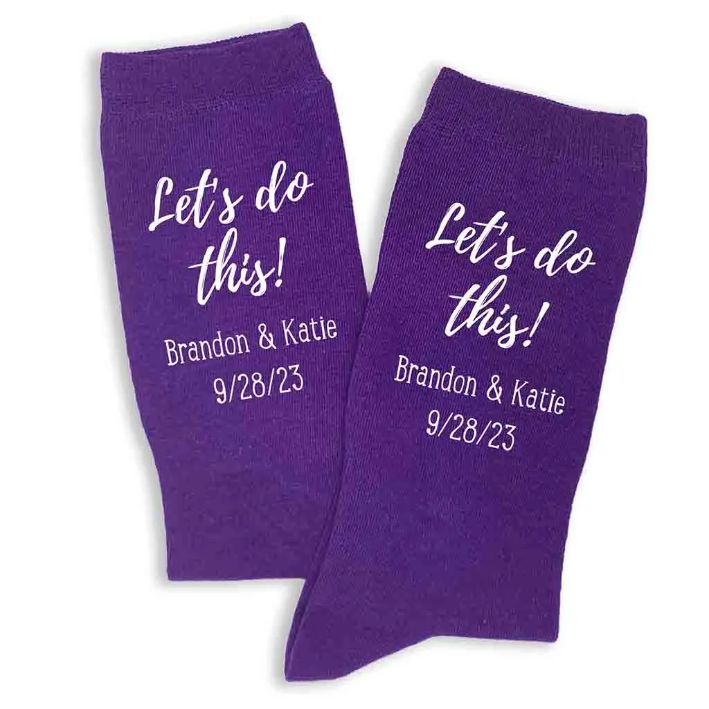 Personalized Groom Wedding Day Socks - Best Option for the Big Day!