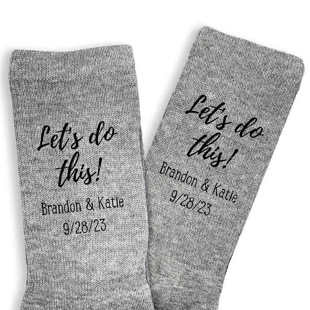 Personalized Groom Wedding Day Socks - Best Option for the Big Day!