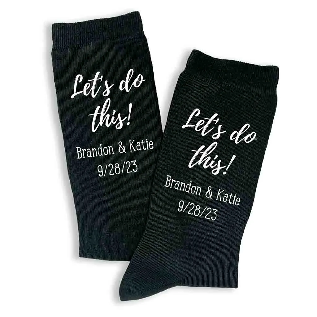 Personalized Groom Wedding Day Socks - Best Option for the Big Day!