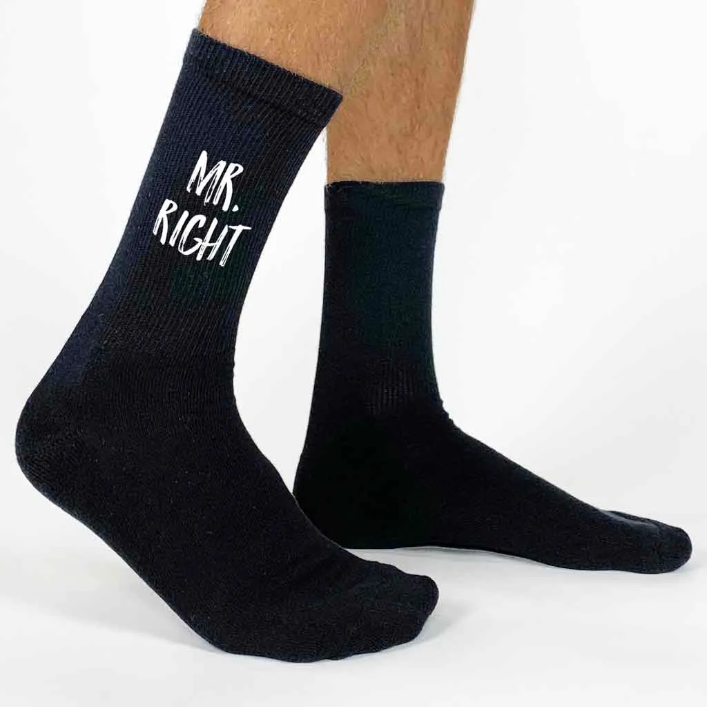 Personalized Socks - Mr. Right and Mrs. Always Right | Buy Now