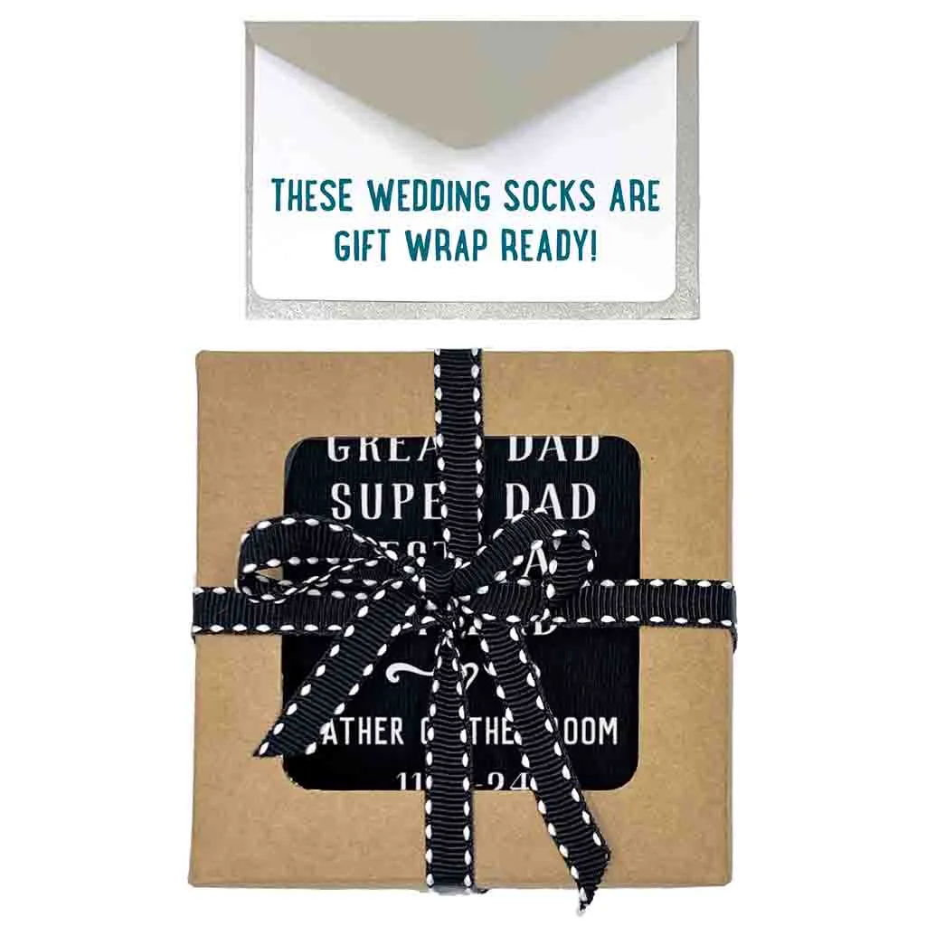 Personalized Wedding Day Socks - Best Dad's Gift