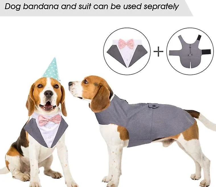 Pet Wedding Suit Tuxedo Jacket Dog Wedding Suit