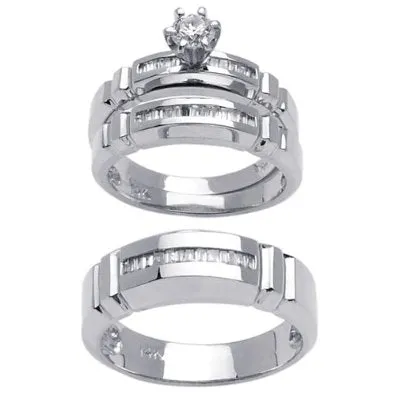 Platinum Wedding Set - 07SS15