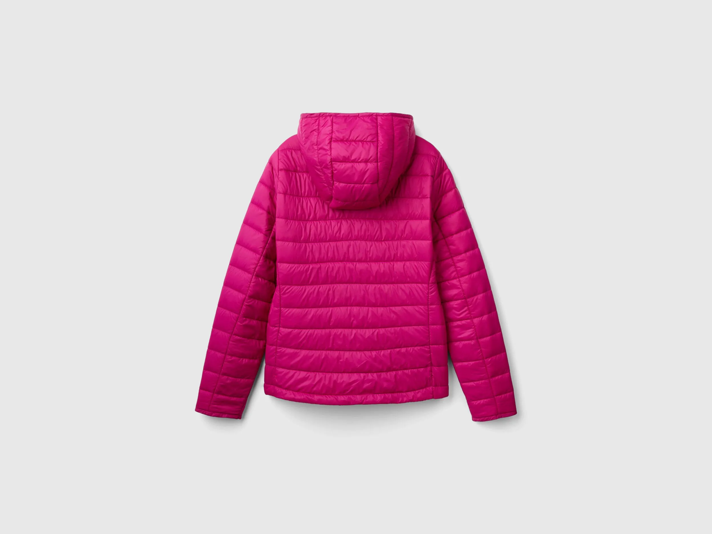 Puffer jacket with recycled wadding - Cyclamen | Benetton