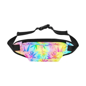 Rainbow Weed Tie-Dye Fanny Pack