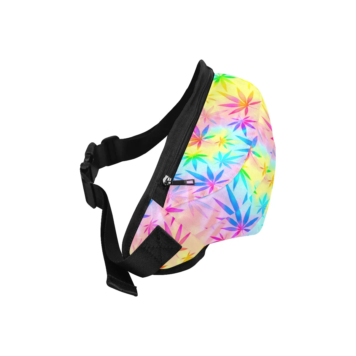 Rainbow Weed Tie-Dye Fanny Pack