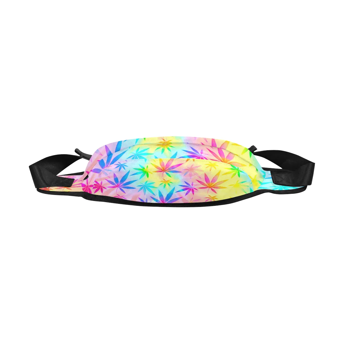 Rainbow Weed Tie-Dye Fanny Pack