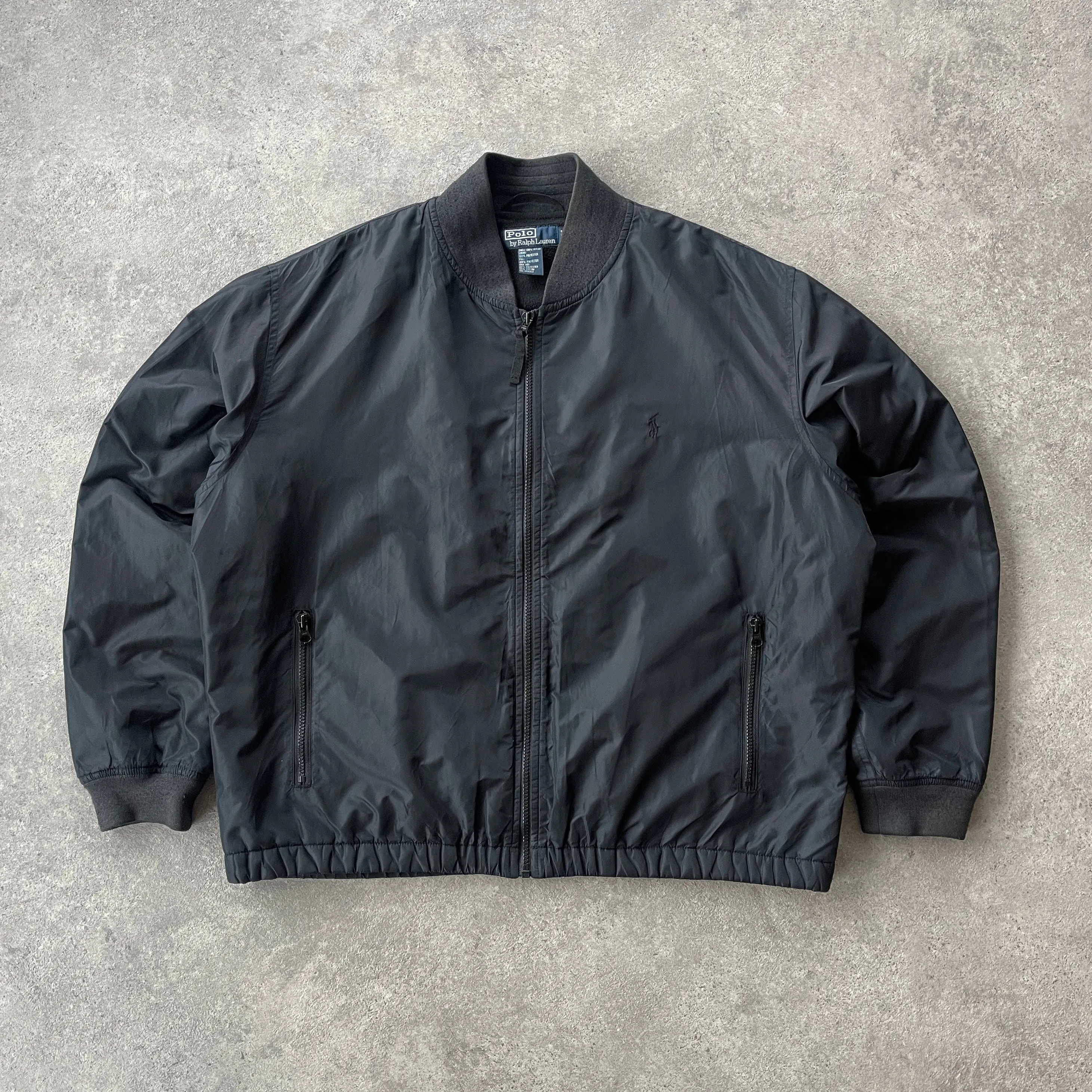 Ralph Lauren 1990s fleece lined bomber jacket (L)