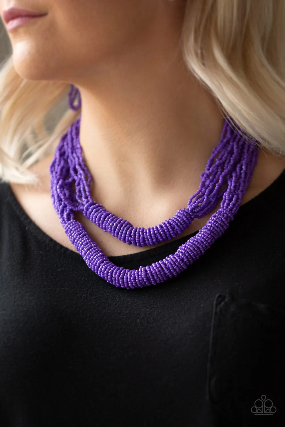 Right As RAINFOREST Purple-Necklace