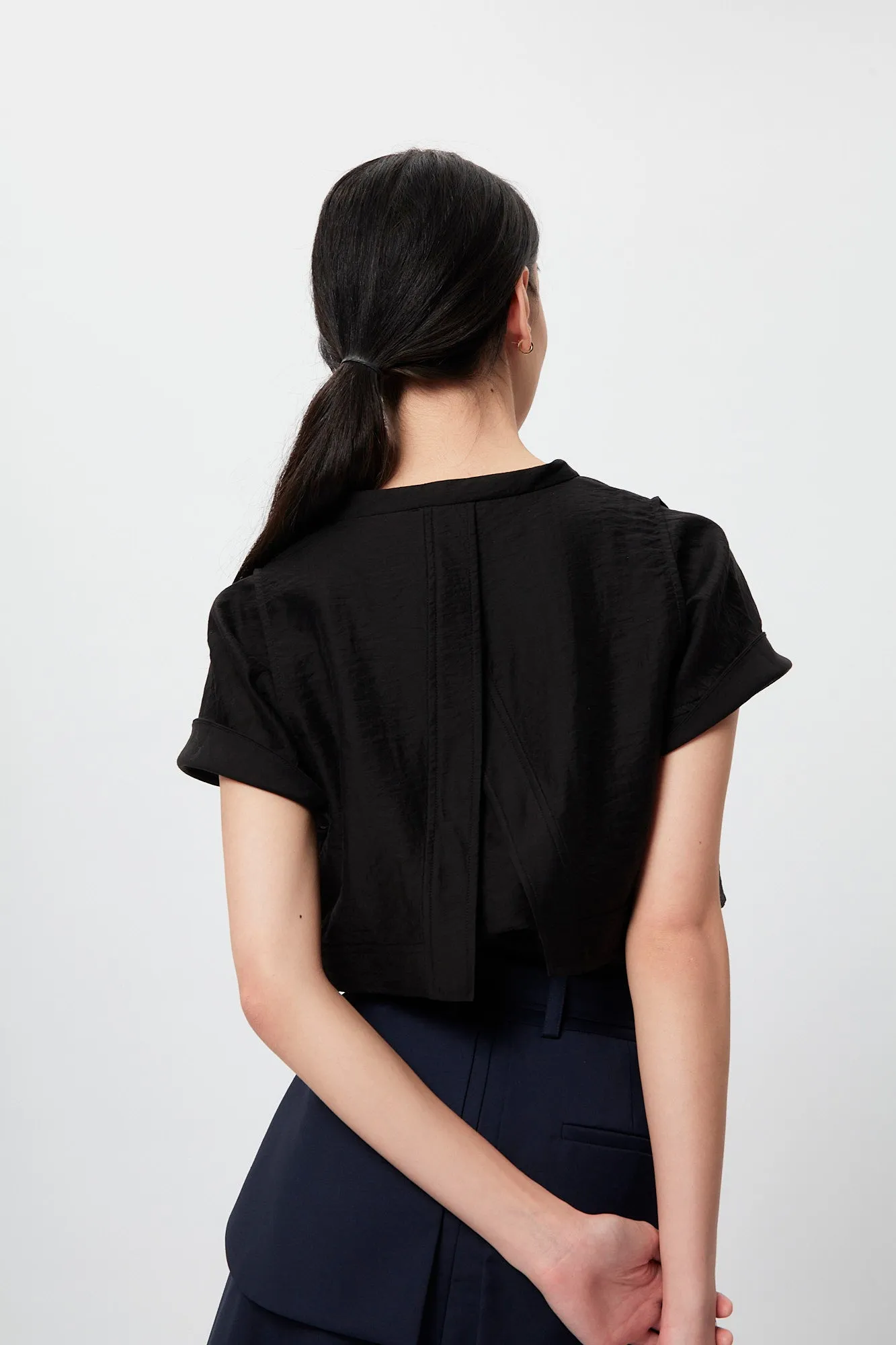 Rock n Fem Layers Blouse - Black