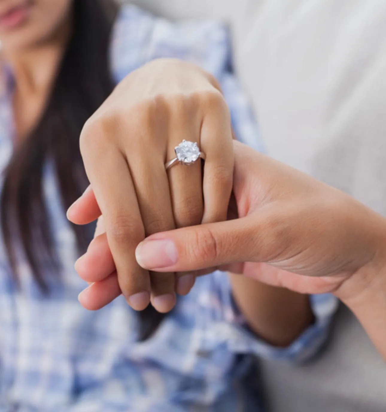 Round Diamond Engagement Rings, Lab Grown