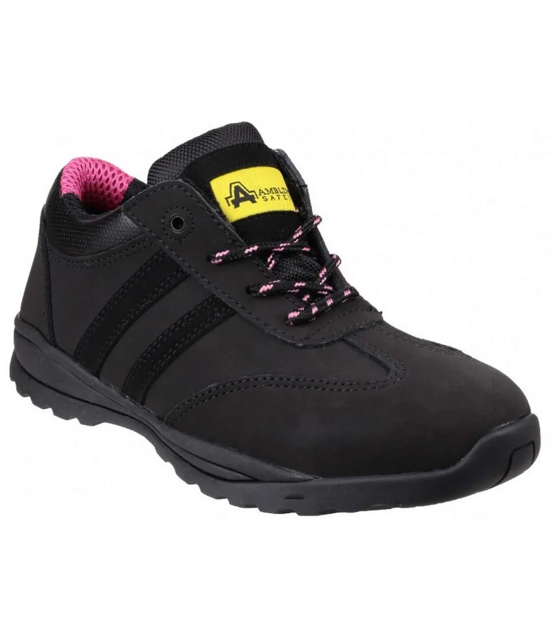 Safety womens/ladies fs706 sophie safety leather shoes black Amblers