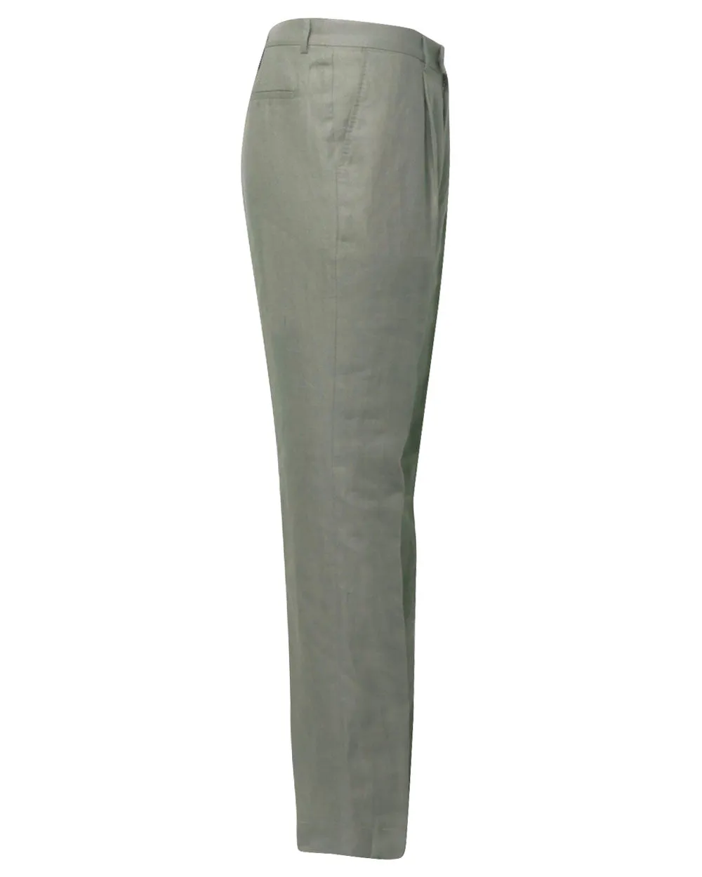 Sage Green Linen Trouser