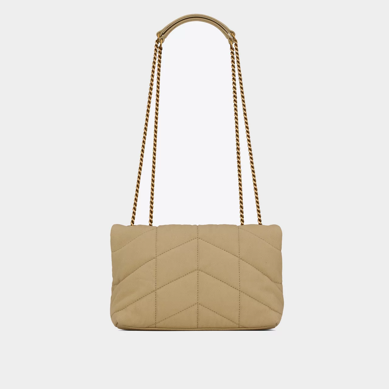 SAINT LAURENT Toy Puffer Shoulder Bag - COOL BEIGE