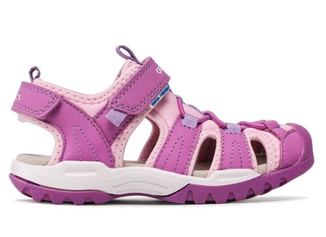 SANDALI GEOX BAMBINA J BOREALIS G.A. LYCRA DBK PURPLE/PINK J250WA 01550 C8224 TG.27