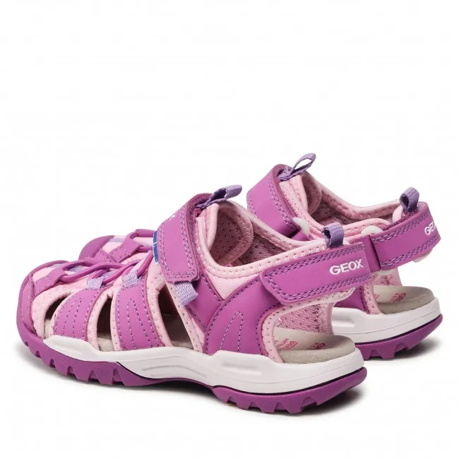 SANDALI GEOX BAMBINA J BOREALIS G.A. LYCRA DBK PURPLE/PINK J250WA 01550 C8224 TG.27