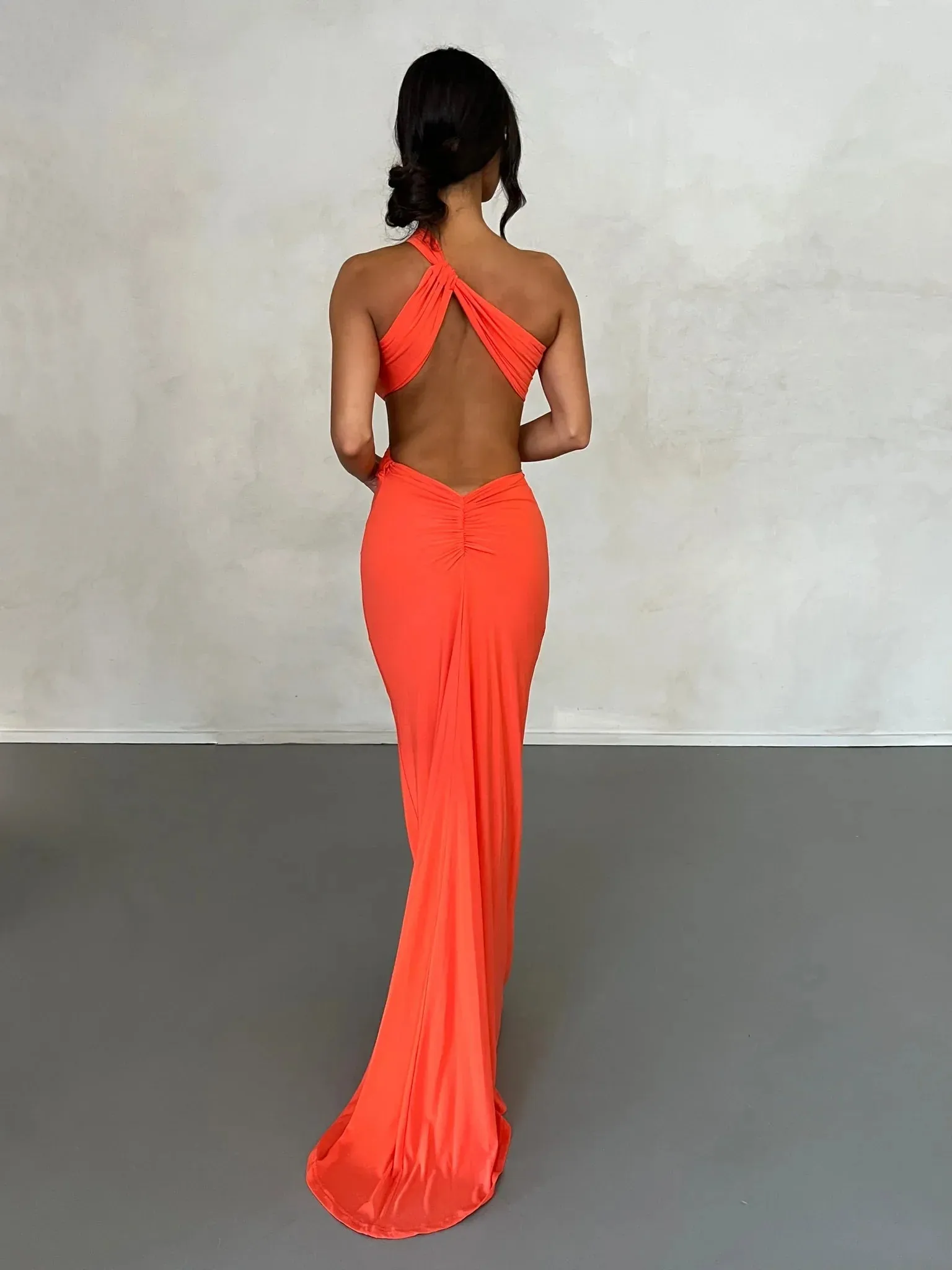 Sari Gown - Coral