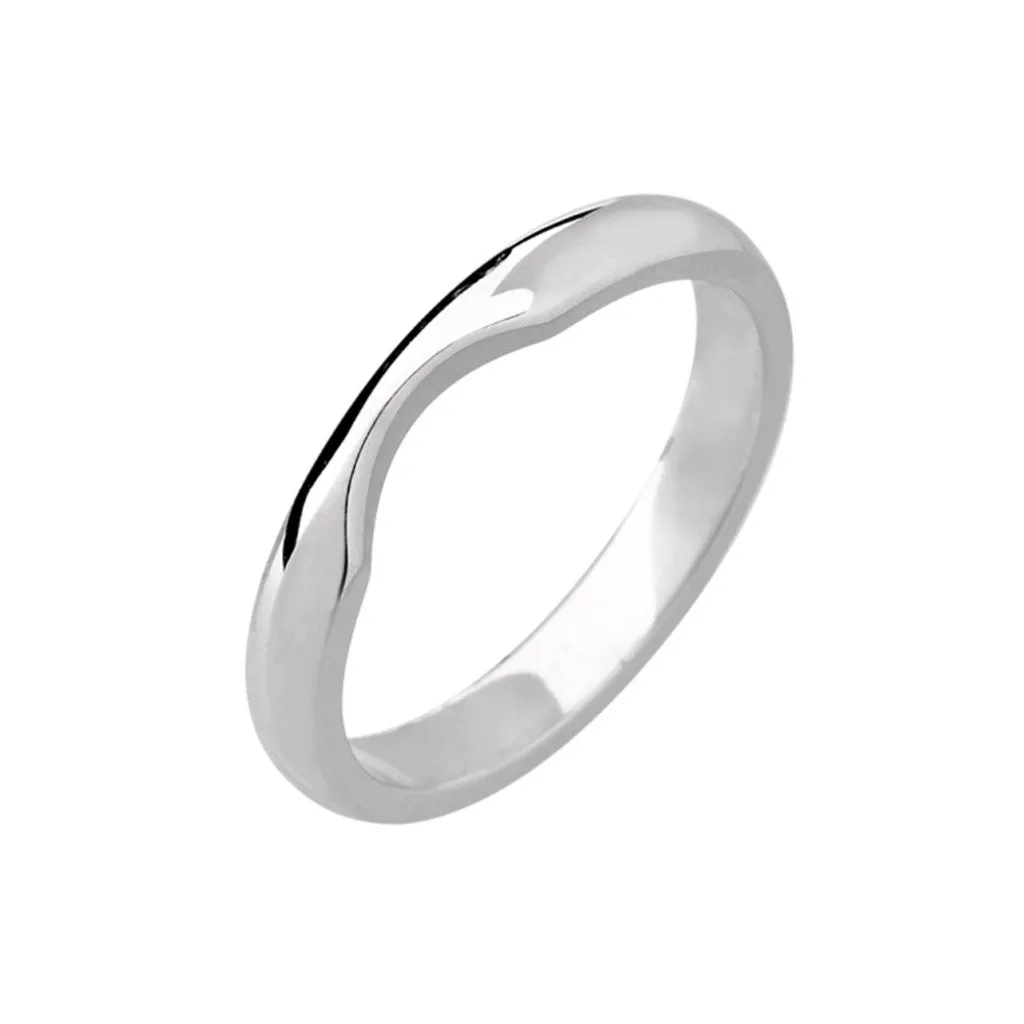 Shaped wedding band with cut-out - Buy now!