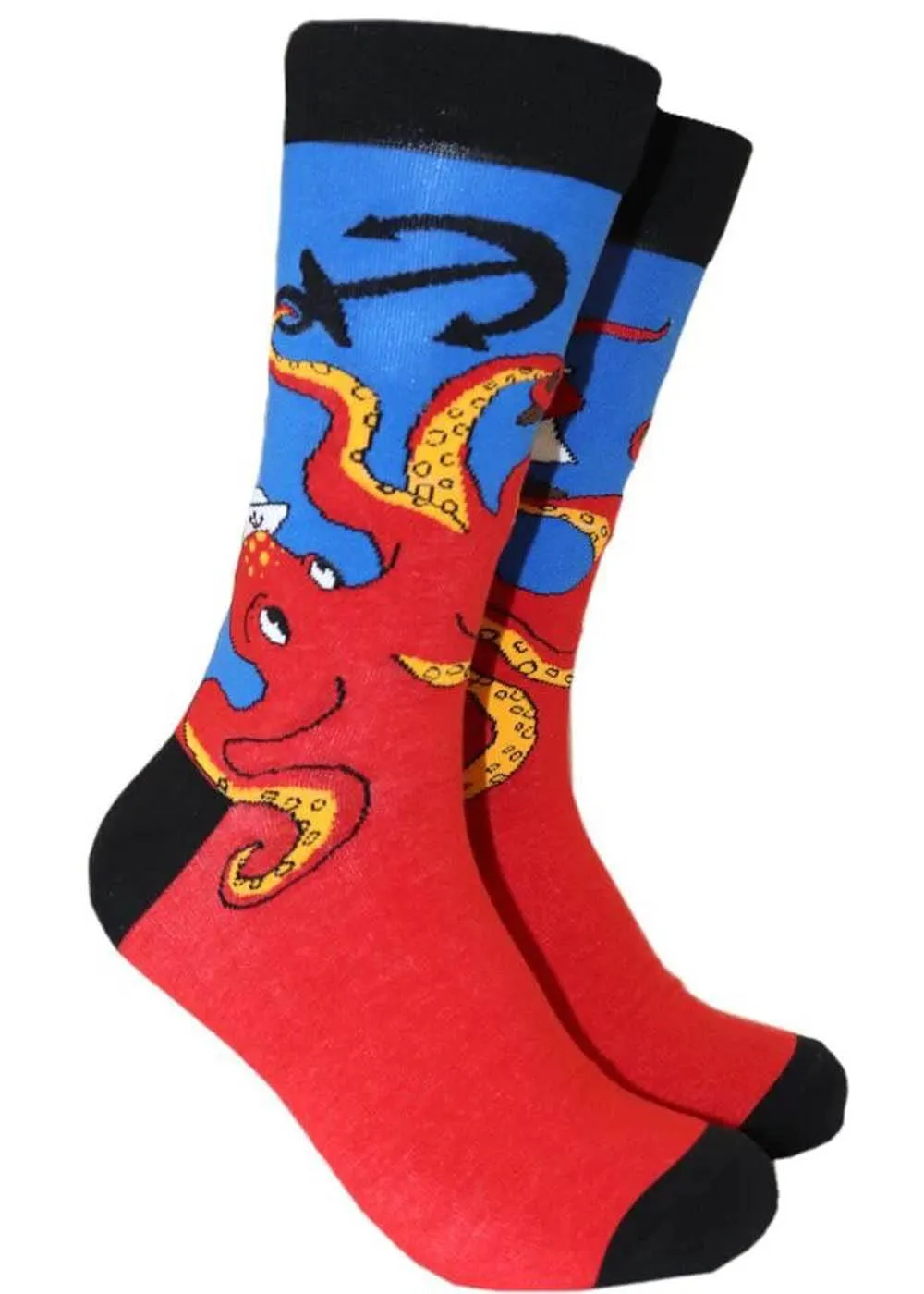 Soctopus Kraken Octopus Socks Blue