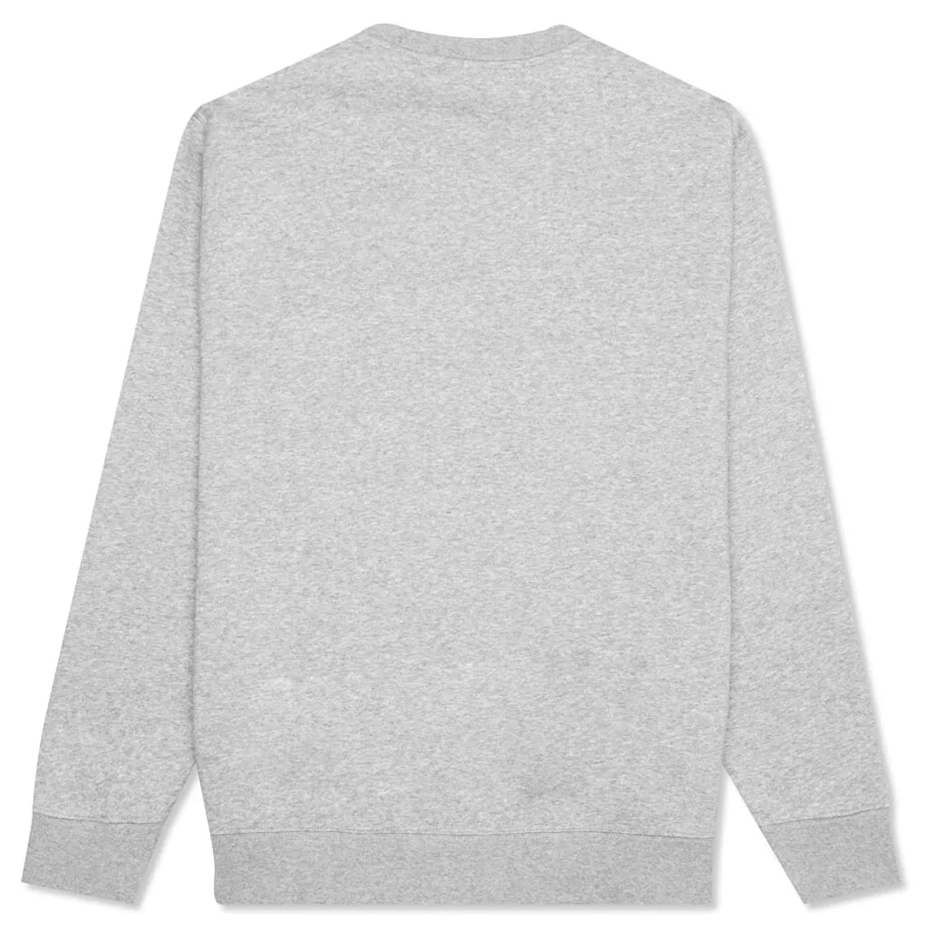 Sportswear Club Fleece Crew - Dark Grey Heather/White