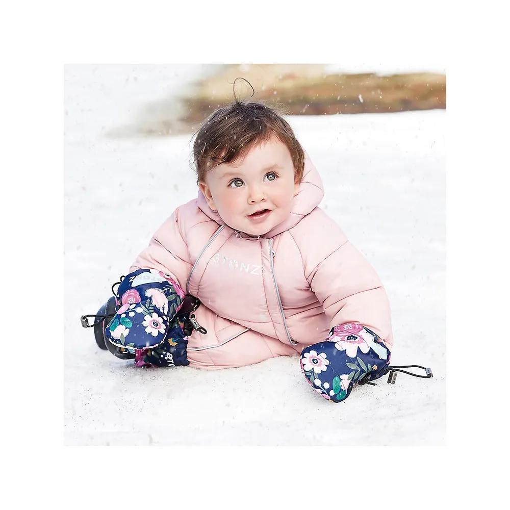 Stonz Baby Girl's 2-Piece Puffer Snow Suit & Bunting Bag