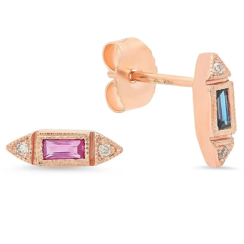 The Modest & Forever After Precious Gemstone Stud Earrings