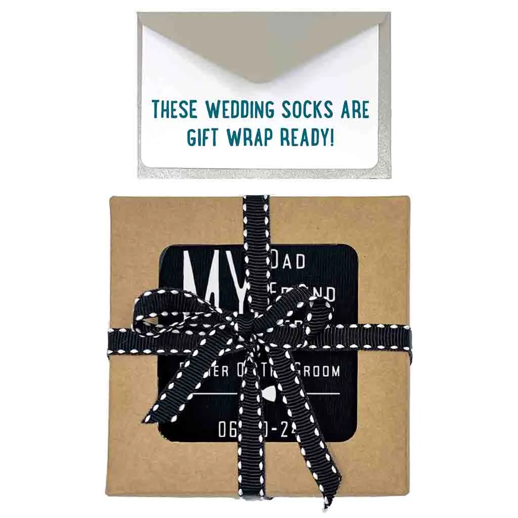 Top-ranked Groom's Father Wedding Socks with Customized Design