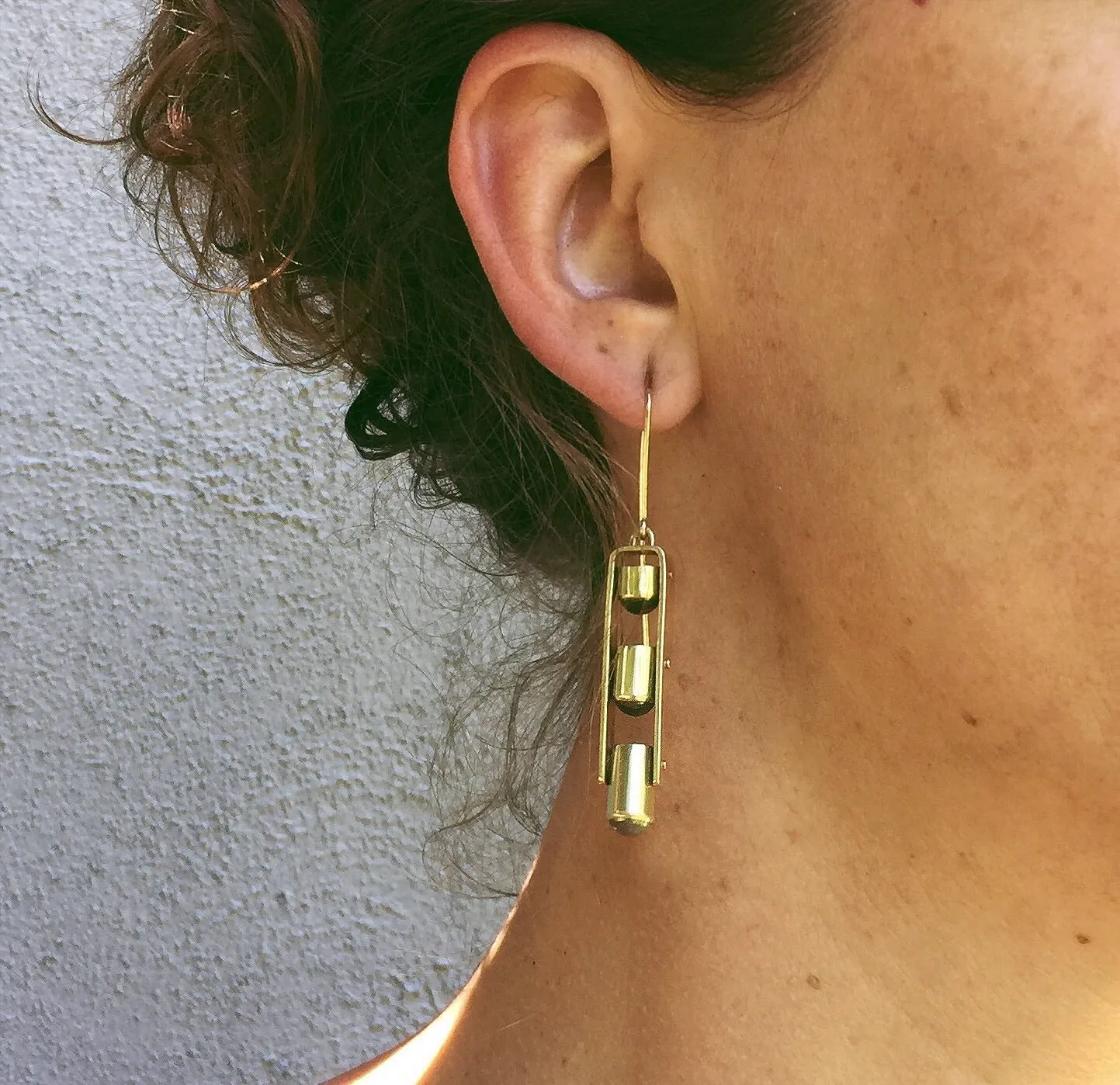 TRIPLE TRAPEZE EARRINGS