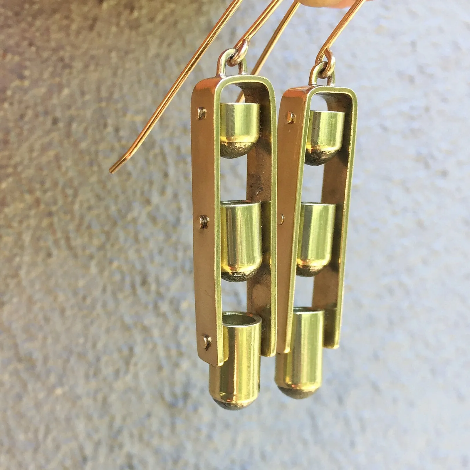 TRIPLE TRAPEZE EARRINGS