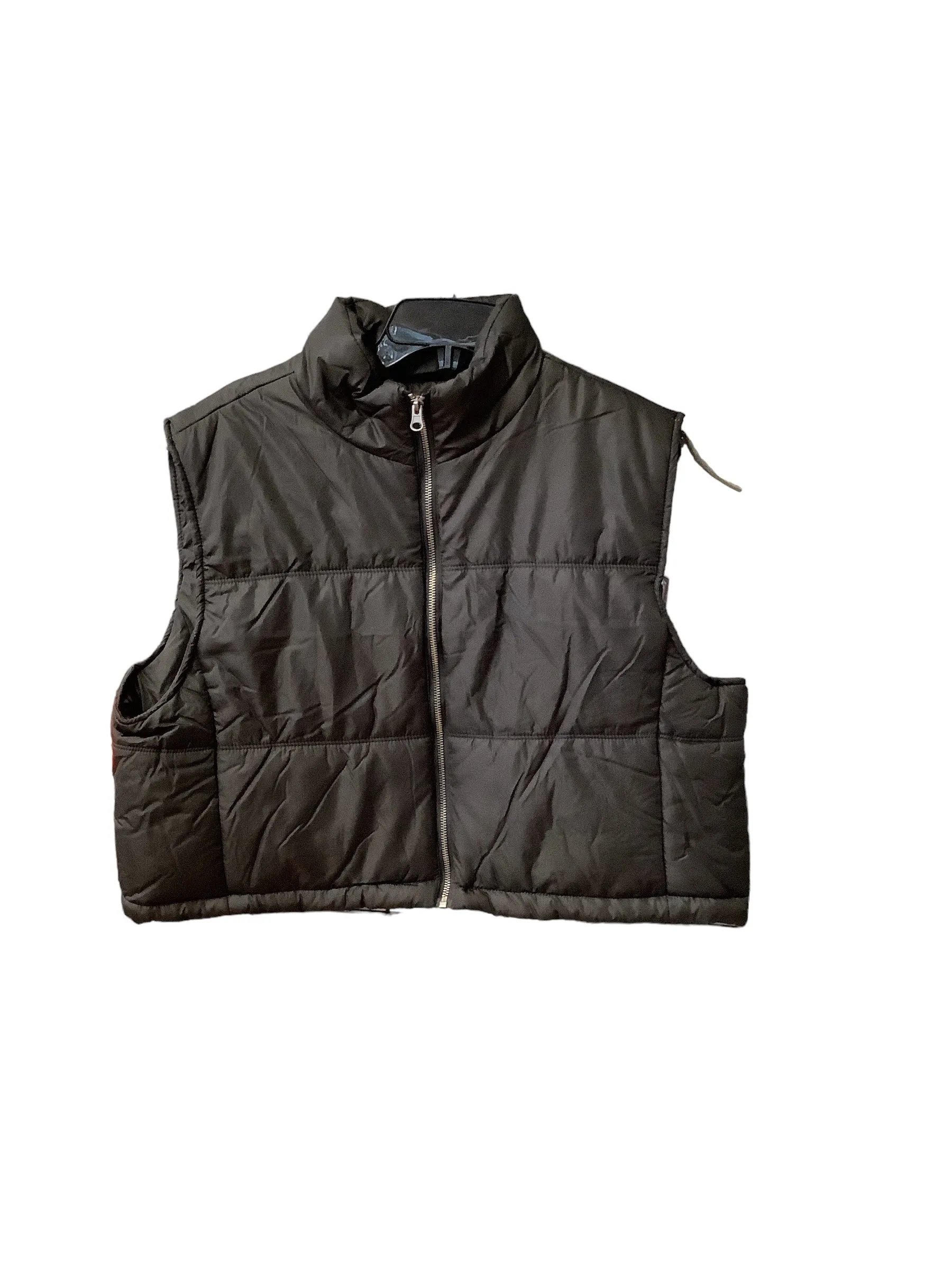 Vest Puffer & Quilted By Thread And Supply In Black, Size: Xl